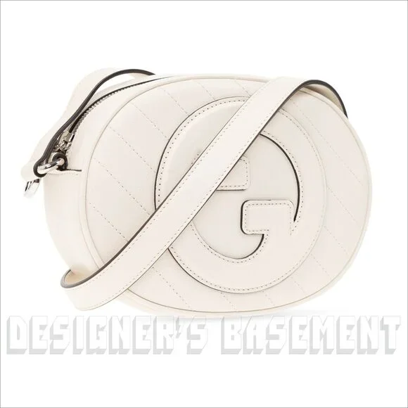 GUCCI mystic white BLONDIE MINI Matelasse Leather Oval Interlocking GG charm Bag - Picture 10 of 10